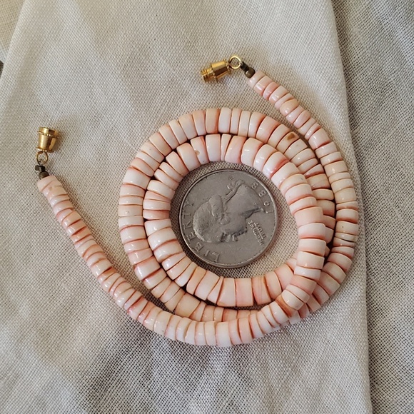 Jewelry - Vintage Graduated Luhanus Shell Heishi Necklace